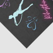 Papier Mousseline Boucle de gymnastique rythmique, ruban et balle (Détail)