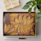 Papier Mousseline Boucles de tournesol en cuir à outils (Cadeau)