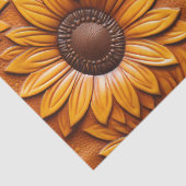 Papier Mousseline Boucles de tournesol en cuir à outils (Détail)