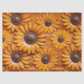 Papier Mousseline Boucles de tournesol en cuir à outils (Recto)