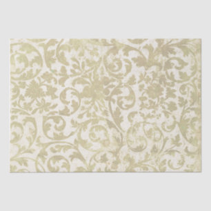 Papier Mousseline Boucles d'or Découpage Vintage