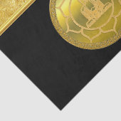 Papier Mousseline Bouddha faisant de la méditation yoga méditation d (Détail)