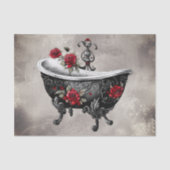 Papier Mousseline Boudoir | Baignoire Antique Or Vieux Bain Pied (Recto)