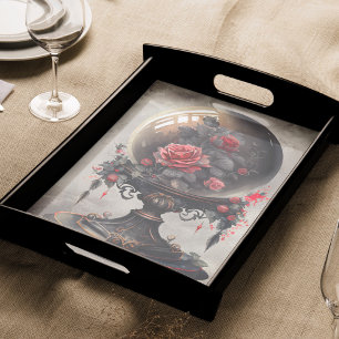 Papier Mousseline Boudoir   Bal de cristal antique et Roses victorie