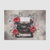 Papier Mousseline Boudoir victorien | Ancienne Machine À Écrire Avec (Recto)