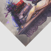 Papier Mousseline Boudoir victorien | Antique Assistant Bureau en vi (Détail)