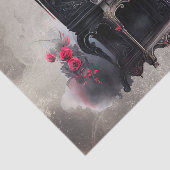 Papier Mousseline Boudoir victorien | Bureau d'écriture en bois anti (Détail)