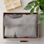 Papier Mousseline Boudoir victorien | Livres anciens avec lanterne (Cadeau)