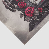 Papier Mousseline Boudoir victorien | Machine à coudre d'or antique (Détail)