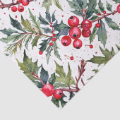 Papier Mousseline Boughs de Festive de Holly (Détail)