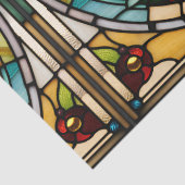 Papier Mousseline Bougie de Noël en verre teint Faux pour découpage (Détail)