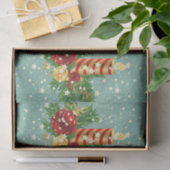 Papier Mousseline Bougie De Noël Et Flammes De Neige (Cadeau)