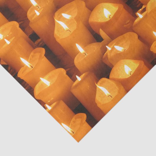 Papier Mousseline Bougies désirées papier de tissus (Détail)