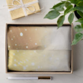 Papier Mousseline Bougies d'or Papier Tissu de Noël (Cadeau)