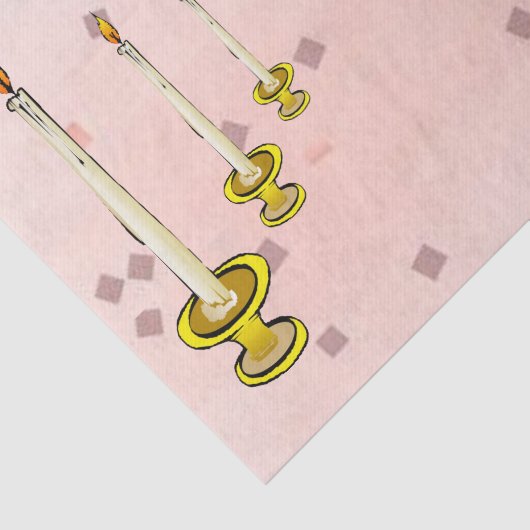 Papier Mousseline Bougies en papier tissu (Détail)