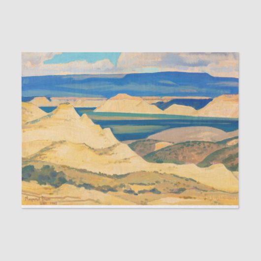 Papier Mousseline Boulder Valley par Maynard Dixon (Recto)
