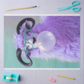 Papier Mousseline Boule de chaux pourpre soufflant la gomme dénouaph (Artisanat)