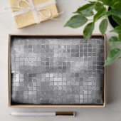Papier Mousseline Boule Disco Faux Silver (Cadeau)