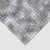 Papier Mousseline Boule Disco Faux Silver (Détail)