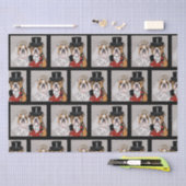 Papier Mousseline Bouledogue     (Artisanat)