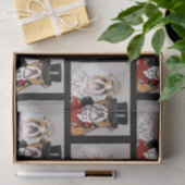 Papier Mousseline Bouledogue     (Cadeau)