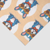Papier Mousseline Bouledogue français (Détail)