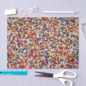 Papier Mousseline Boules à bonbons multicolores papier cadeau amusan (Artisanat)