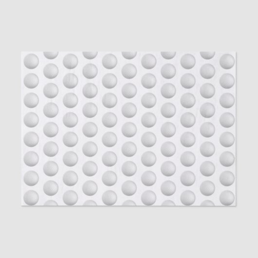 Papier Mousseline Boules de golf partout (Recto)