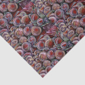 Papier Mousseline Boules de Noël rouges (Détail)