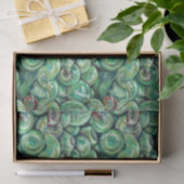Papier Mousseline Boules de Noël vertes (Cadeau)