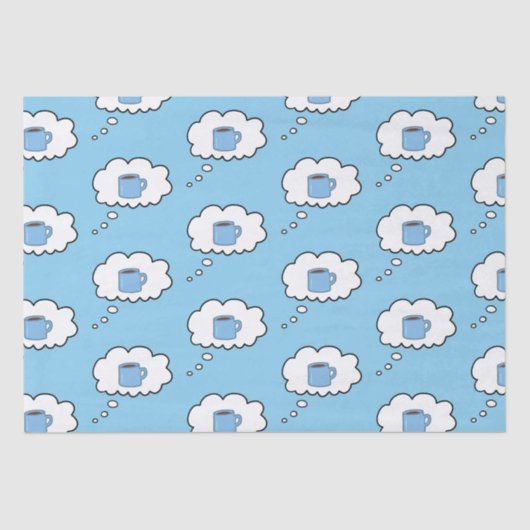 Papier Mousseline Boules de pensée de café Mug (Recto)