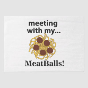 Papier Mousseline Boulettes De Viande Drôle Rencontre Avec Mes Boule