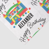 Papier Mousseline Bounce House Jumping Castle Ball Nom des enfants