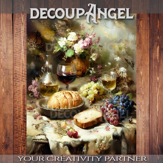 Papier Mousseline Bounty de table agricole - Découpage -