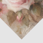 Papier Mousseline Bouquet Ancien De Pink Pastel Découpage Rose (Détail)