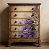 Papier Mousseline Bouquet antique de Roses violets et de découpage d