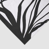 Papier Mousseline Bouquet Blanc : Abstrait blanc & noir (Détail)