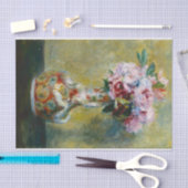 Papier Mousseline Bouquet dans un vase par Pierre Auguste Renoir (Artisanat)