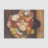 Papier Mousseline Bouquet de Chrysanthemums Renoir (Recto)