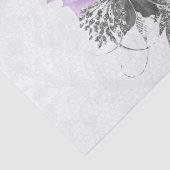 Papier Mousseline Bouquet de dentelle florale violet-noir (Détail)