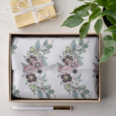 Papier Mousseline Bouquet de fleurs (Cadeau)