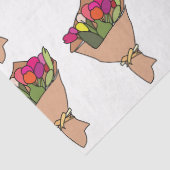 Papier Mousseline Bouquet De Fleurs (Détail)
