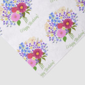 Papier Mousseline Bouquet de fleurs (Détail)