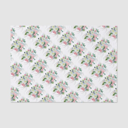 Papier Mousseline Bouquet de fleurs (Recto)