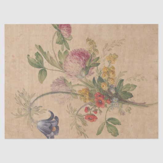Papier Mousseline Bouquet de fleurs sauvages de Henryka Beyer (Recto)