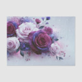 Papier Mousseline Bouquet de papillon rose améthyste découpage (Recto)