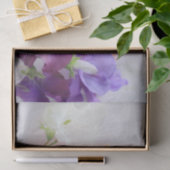 Papier Mousseline Bouquet de pois doux (Cadeau)