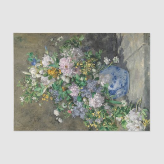 Papier Mousseline Bouquet de printemps, 1866 par Pierre-Auguste Reno (Recto)