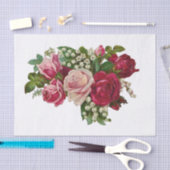 Papier Mousseline Bouquet de rose de style vintage (Artisanat)