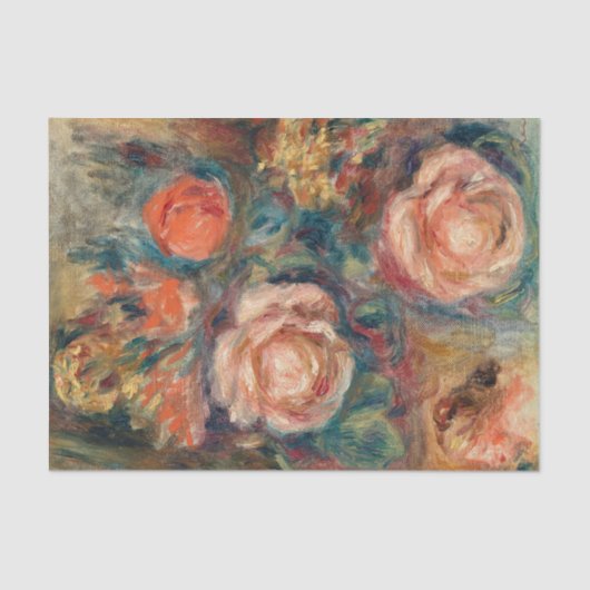 Papier Mousseline Bouquet de Rose | Renoir (Recto)